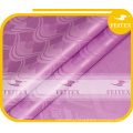 Poliéster rosa cor jacquard tingido damasco FEITEX tecido de pano africano bazin riche 10 jardas / saco
